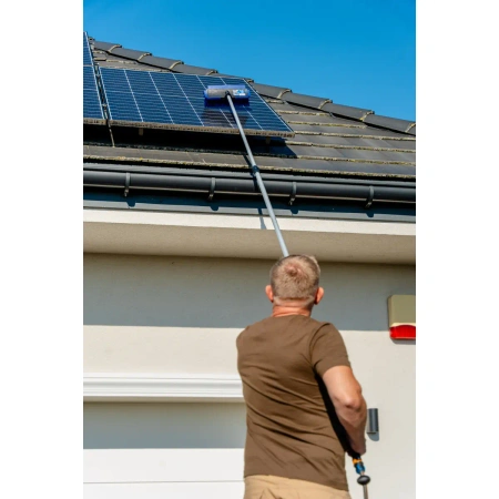 Teleskopowa szczotka do mycia, szczotka do paneli fotowoltaicznych DEDRA 2001A80, teleskopowa 150-350 cm