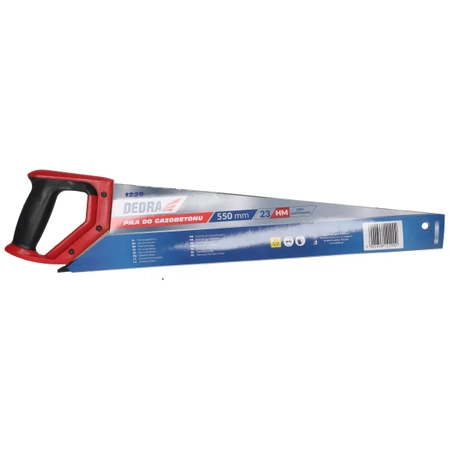 Piła do gazobetonu DEDRA 1229 550mm, 23 zęby, stal HM