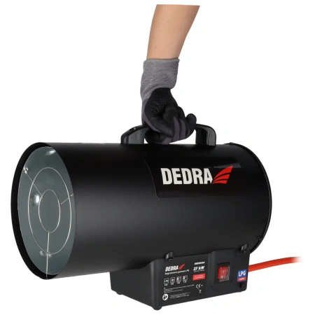 Nagrzewnica gazowa 27kW DEDRA DED9943A, 300 m³/h, LPG G30, 1,95 kg/h