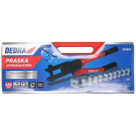 Praska hydrauliczna ręczna do zaciskania końcówek, DEDRA 1268H1