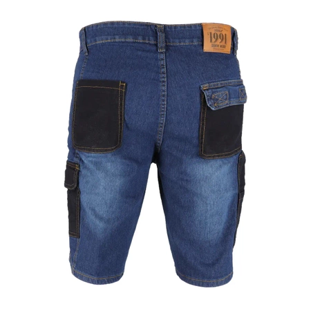 Szorty jeans'owe, krótkie dżinsy robocze, szorty z denimu DEDRA BH45ST-LD gramatura 280g/m2, rozmiar LD