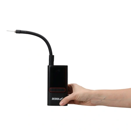 Bezprzewodowa pompka powietrza 2x2000mAh DEPP011, power bank, różne wentyle