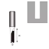 Frez rowkujący DEDRA 07F011A 1-płytk.T6 D3,96 H11mm