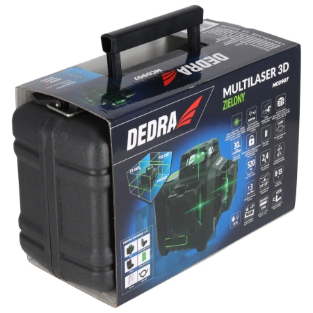 Multilaser 3D DEDRA MC0907, zielona wiązka, diody Sharp