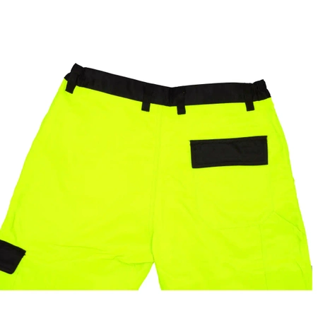 Spodnie ochronne DEDRA BH81SP1-XXL  odblaskowe rozmiar XXL, żółte