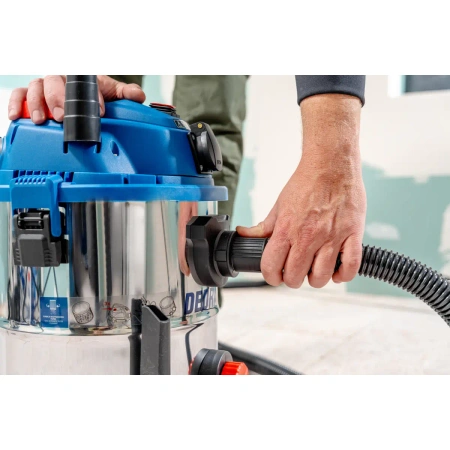 Odkurzacz do pracy na mokro i sucho DEDRA DED6597, 1600W, 5w1 - gips/popiół/sucho/mokro/dmuchawa, otrząsanie filtra