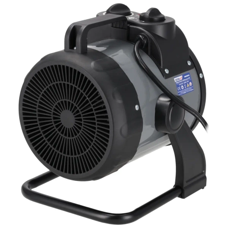 Nagrzewnica elektryczna PTC 3,0kW, okrągła czarna DEDRA DED9931C2 ceramiczny element grzejny
