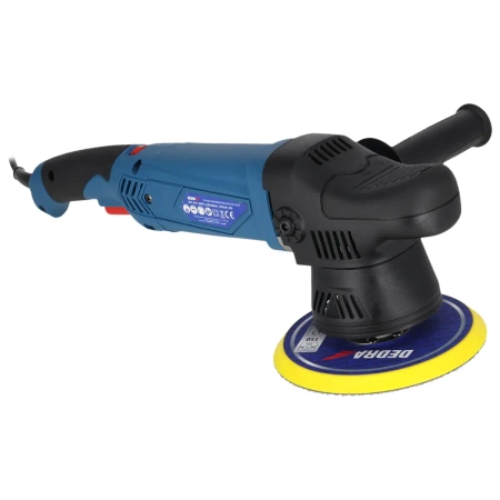 Polerka mimośrodowo-rotacyjna, elektryczna, DEDRA DED7991, moc 900W, prędkość obrotowa 1500-4500 RPM, dwa wymienne pady 125/150mm
