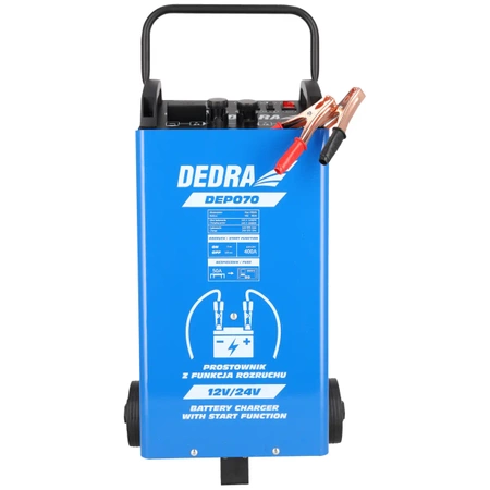 Prostownik z rozruchem DEDRA DEP070 12/24V 40-400Ah