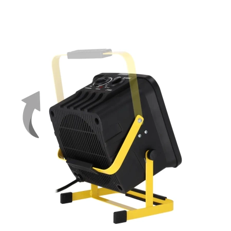 Nagrzewnica elektryczna PTC 3,0kW, kwadratowa, czarna, stojak DEDRA DED9931C3 ceramiczny element grzejny