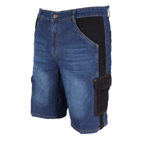 Szorty jeans'owe, krótkie dżinsy robocze, szorty z denimu DEDRA BH45ST-L gramatura 280g/m2, rozmiar L