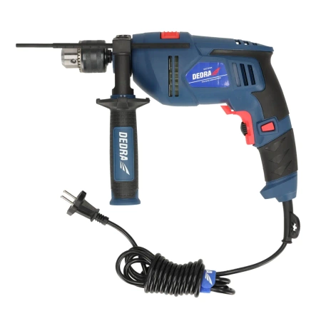 Wiertarka udarowa DEDRA DED7958K 700W, 0-2300 obr/min, uchwyt kluczykowy 13mm