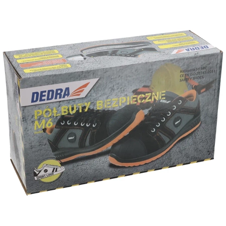 Półbuty bezpieczne M6, buty robocze, buty BHP DEDRA BH9M6-40 rozmiar: 40, kat.S1 SRC