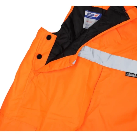 Spodnie ocieplane ogrodniczki DEDRA BH80SO2-XL rozmiar XL, pomarańczowe