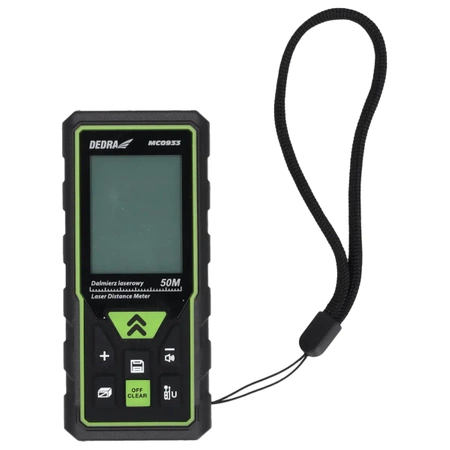 Dalmierz laserowy 50m DEDRA MC0933, dalmierz laserowy do domu