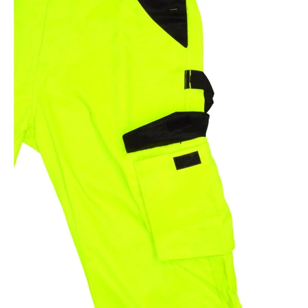 Spodnie ochronne ogrodniczki DEDRA BH81SO1-XXL odblaskowe rozmiar XXL, żółte