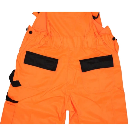 Spodnie ochronne ogrodniczki DEDRA BH81SO2-XXL odblaskowe rozmiar XXL, pomarańczowe