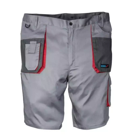 Szorty ochronne DEDRA BH3ST-XXL XXL/58, szare, Comfort line 190g/m2