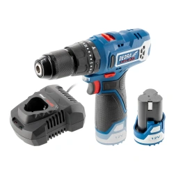 Zestaw elektronarzędzi DEDRA MAUS DED7310T06: wiertarko-wkrętarka z udarem 12V DED7331, 45 Nm, akumulator 2 Ah DED7320, ładowarka DED7302