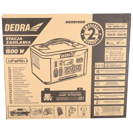 Stacja zasilania DEDRA DEZS1500 1500W