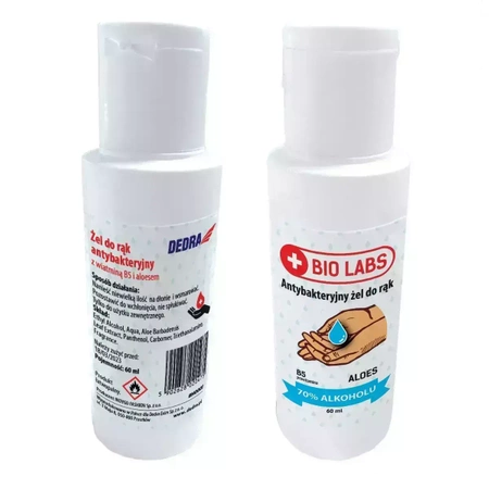 Żel antybakteryjny do rąk 60ml DEDRA BH0001