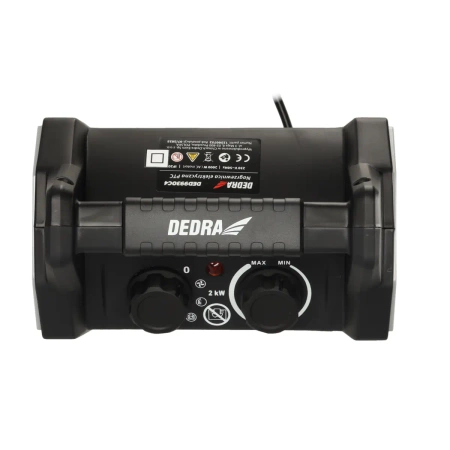 Nagrzewnica elektryczna PTC 2,0kW DEDRA DED9930C4, 20/1000/2000W, 140m3/h, ceramiczna grzałka