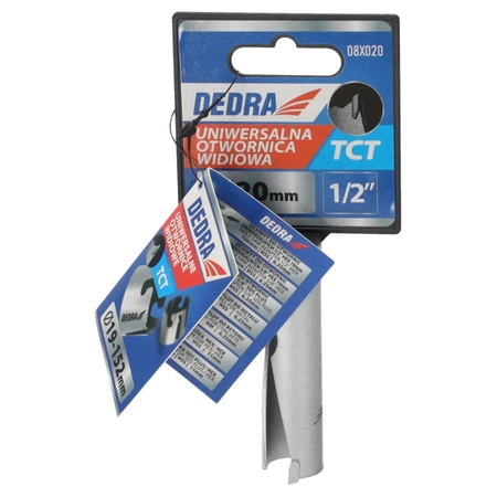 Otwornica uniwersalna TCT  DEDRA 08X020 20mm 1/2''