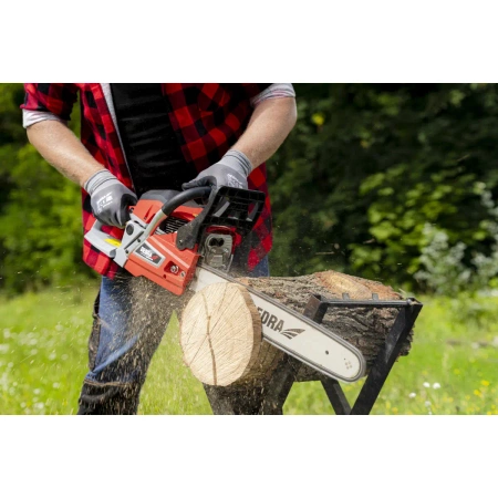 Pilarka spalinowa łańcuchowa 2,4kW 58 cm³, DEDRA DED8718, prowadnica 18" 45cm