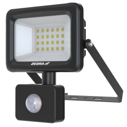 Lampa naścienna SLIM 10W SMD LED czujnik ruchu, 900 lm, IP44, DEDRA L1093-1