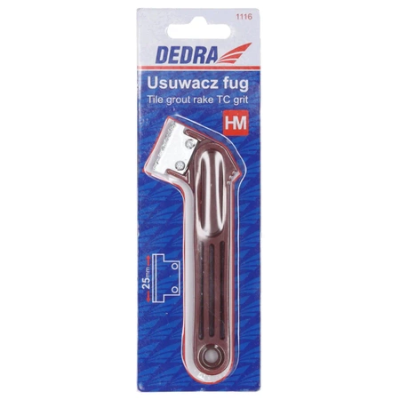 Usuwacz fug, spoin DEDRA 1116 25mm szerokości, 1 ostrze