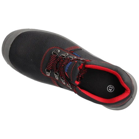 Półbuty bezpieczne, buty BHP  DEDRA BH9P1A-42 skórzane, rozmiar: 42, kat.S1P SRC