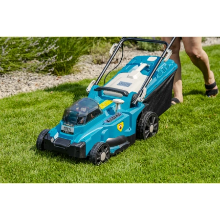 Kosiarka akumulatorowa bezszczotkowa 2x18V, DEDRA SAS+ALL DED7199 szerokość koszenia 37cm, silnik bezszczotkowy