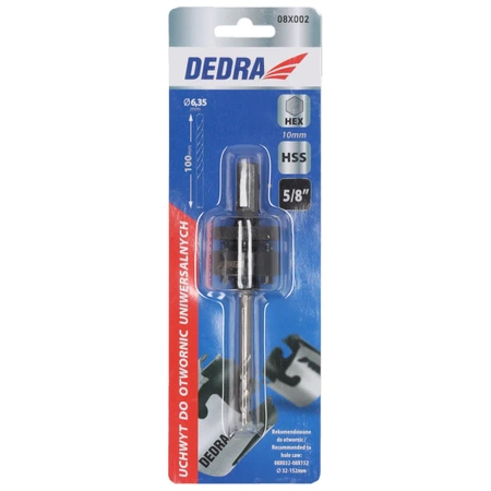 Uchwyt do otwornic uniwersalnych 5/8'' HEX DEDRA 08X002