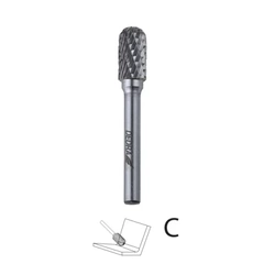 Frez trzpieniowy walcowy zaokrąglony DEDRA 07F622 C10x20mm, trzpień 6mm