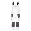 Spodnie ochronne ogrodniczki DEDRA BH4SO-S S/48, białe, White line 190g/m2