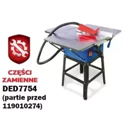 Części zamienne do pilarki stołowej do drewna DEDRA DED7754