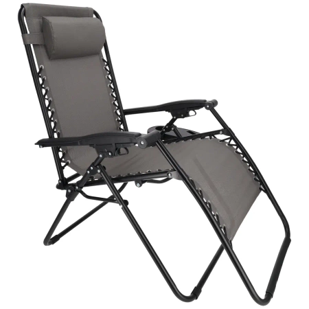 Leżak rozkładany, wielopozycyjny DEDRA N1027 ZERO GRAVITY, wymiary 157x65x107 cm