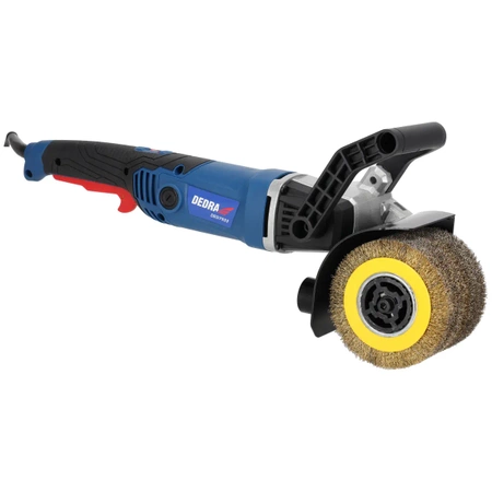 Zestaw DEDRA DED7933A01 - Satyniarka moc 1300W, metalowa i nylonowa szczotka oraz 2 szt półmasek przeciwpyłowych FFP2
