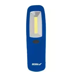 Latarka 3W COB LED, podłużna, z bateriami, magnes DEDRA L1006