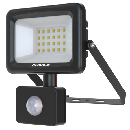 Lampa naścienna SLIM 10W SMD LED czujnik ruchu, 900 lm, IP44, DEDRA L1093-1