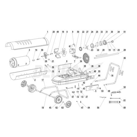 Częsci zamienne do nagrzewnicy olejowej DEDRA DED9964AT