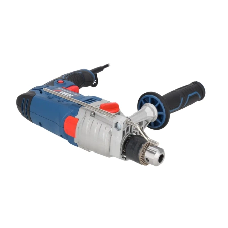 Wiertarka udarowa DEDRA DED7961 1100W, dwa biegi, 0-1200, 0-3200 obr/min, uchwyt kluczykowy 13mm, korpus aluminiowy