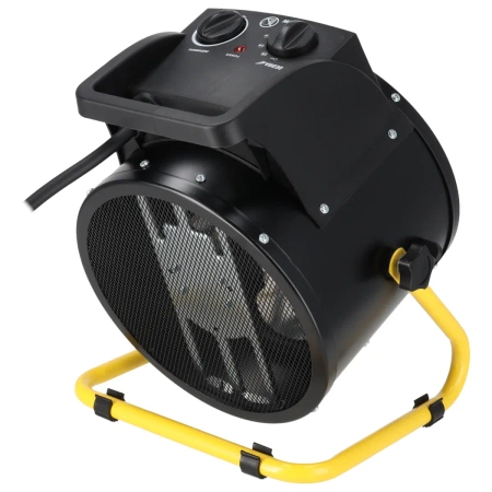 Nagrzewnica elektryczna PTC 5,0kW, 400V, okrągła, czarna DEDRA DED9932C ceramiczny element grzejny