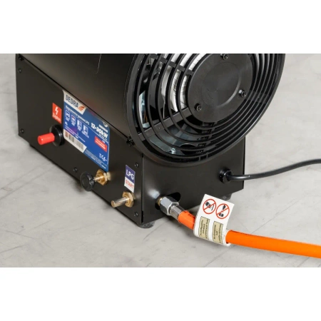 Nagrzewnica gazowa 12-30kW, czarna DEDRA DED9946