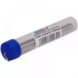 Lut z topnikiem, spoiwo lutownicze DEDRA 31L61001 1,0mm fiolka 10g Sn60Pb40 SW26/3/2,5%