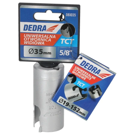 Otwornica uniwersalna TCT  DEDRA 08X035 35mm 5/8''