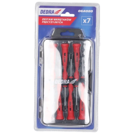 Zestaw wkrętaków precyzyjnych DEDRA 06A080 7szt, stal CrV