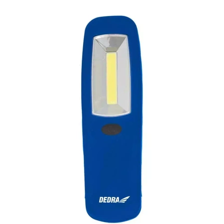 Latarka 3W COB LED, podłużna, z bateriami, magnes DEDRA L1006