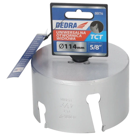 Otwornica uniwersalna TCT  DEDRA 08X114 114mm 5/8''