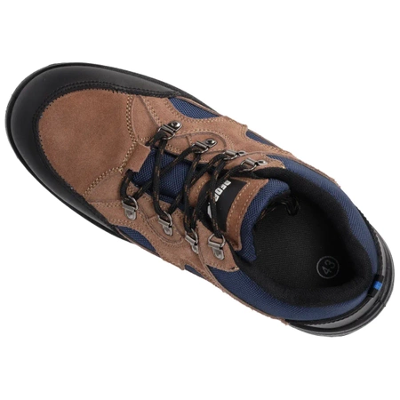 Półbuty bezpieczne, buty BHP  DEDRA BH9P2-43 zamszowe, rozmiar: 43, kat.S1 SRC
